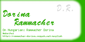 dorina rammacher business card